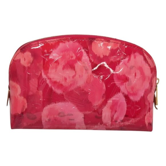 LOUIS VUITTON Vernis Ikat Flower Pochette Cosmetic Pink - Picture 3 of 15